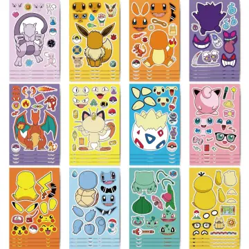 10/30/50/100pcs Cute Pokemon Cartoon Stickers DIY Car Guitar Laptop Phone  Squirtle Pikachu Anime Decal Kawaii Kids Sticker Toys - AliExpress