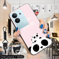 เคส GGK สำหรับ Vivo V29 5G Y78 Y78 5G + สายคล้องแหวนใส่นิ้ว5G แฟชั่นน่ารัก Soft Case BelinDa Panda เคส็hello Bear เด็กผู้หญิงเด็กผู้ชายกันกระแทกสุดน่ารักเคสครอบโทรศัพท์ซิลิโคน TPU แบบนิ่ม