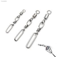 △◘ All Stainless Steel Quick Snap Power Speed ​​Swivel Pass through the guide ring sea fishing lure rod line connector Accessories