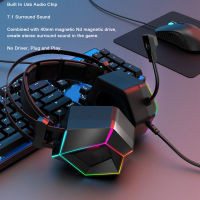 Stereo Gaming Headphone Wired Gaming Headset RGB LED Stereo Headphones Microphone For Computer Laptop PC