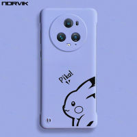 NORVIK ภาพยนตร์การ์ตูนน่ารักลาย Pika เคสโทรศัพท์สีม่วงไร้ขอบสำหรับ Huawei P60 Nova 11 11i 10 Y91 Y90 9 7 SE Honor X9a 90 70 50 Lite Magic 5 Pro 5G 4G N11-2เคสฝาหลังสร้างสรรค์