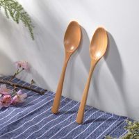 CAROL เครื่องใช้สำหรับโต๊ะอาหารที่ใช้ในครัวธรรมชาติปรุงอาหารบีช Flatware ช้อนซุปช้อนชาช้อนไม้