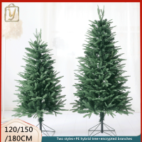 1.2/1.5/1.8M Deluxe Christmas Tree หนาแน่น Bare Trees จำลอง PE Spruce หน้าแรกหน้าต่างคริสต์มาสฉากตกแต่ง