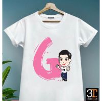 พร้อมส่ง เสื้อตัวอักษร (ตัว G) ผ้าไมโคร ใส่สบาย พร้อมส่ง