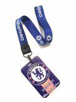 สายคล้องคอ สายคล้องบัตร ซองใส่บัตร ที่ใส่บัตร พร้อมสายคล้องคอ ลาย CHELSEA สำหรับบัตร ขนาด 5.5 x 8.5 CM BY NPNN SHOP มีบริการเก็บเงินปลายทาง