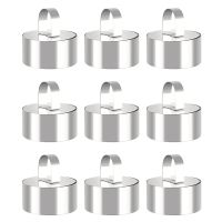 9 PCS Round Cake Mold Stainless Steel Cake Mousse Mold Cake Ring Pastry Ring Mini Cake Rings for Dessert Mousse Cake