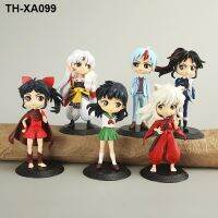 5 Inuyasha hand-made anime cartoon Sesshomaru Moroha Setsuna Higurashi forever doll toy decoration