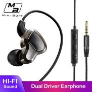 Tai Nghe Nhét Tai Mini Stereo Headphone Tai Nghe Thể Thao Có Dây