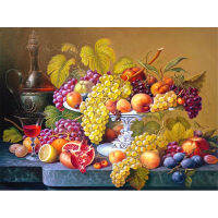 Fruit Still Life DIY Embroidery 11CT Cross Stitch Kits Needlework Craft Set Printed Canvas Cotton Thread Home Sale