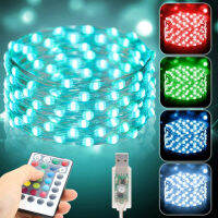 16 Colors LED String Lights 51020M Fairy Lights USB 4 Modes Remote Control Garland Light for IndoorOutdoorHoliday Decor