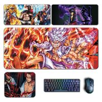 Anime One Piece XXL MousePad Shanks Zoro Luffy Ace Sanji Water Law Large Mouse Pad Manga Computer Padding Accessories Desk Mat