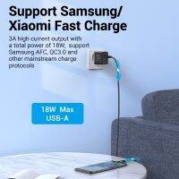 Vention Kepala Charger Dua Port Usb A 18w 20w Pd3.0 Qc3.0 Untuk Samsung Xiaomi