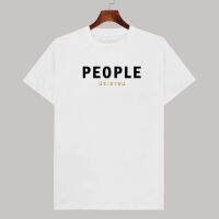 เสื้อยืดคอกลม PEOPLE  เก็บเงินปลายทาง