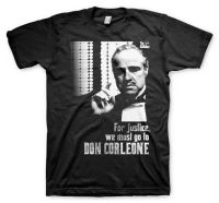 TShirt เจ้าพ่อสำหรับ Justice Go to Don Corleone เจ้าพ่อ Man JERSEY