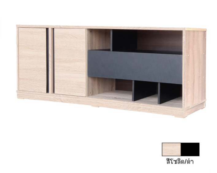 fw-ตู้วางทีวี-โต๊ะวางทีวี-md-01-ตู้ไซด์บอร์ด-160-cm-ตู้วางทีวี-ขนาดใหญ่-ผิวเมลามีน-ขนาด-160-45-66-cm