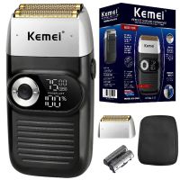 ZZOOI Original Kemei Powerful Barber Pro Electric Shaver For Men Hair Beard Electric Razor Balds Head Shaving Machine Finishing Fades