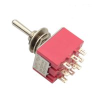 【CW】┇۩☑  MTS-302 6mm 9 Pin 2 Position ON/ON 5A/125VAC 2A/250VAC Toggle