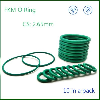 CS 2.65mm 10Pcs in a Pack Fluorine Rubber Sealing O Ring  FKM O-Ring Oil seal Water seal Gasket washer ID 3mm - 40mm Gas Stove Parts Accessories