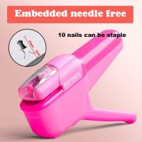 Nail Free Stapler Commercial Needle Free Japanese Hand-held Large No Mark And Labor-saving Stapler Nail Free Creative Stationery Staplers Punches