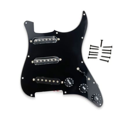 ；‘【；。 Multi Colour Pickguard Electric Guitar Pickguard And Black SSS Loaded Prewired Scratchplate Assembly