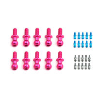 10Pcs Metal Hex Ball Head Screws Compatible For Tamiya TT01 TT02 Remote Control Car Universal Spare Parts M3