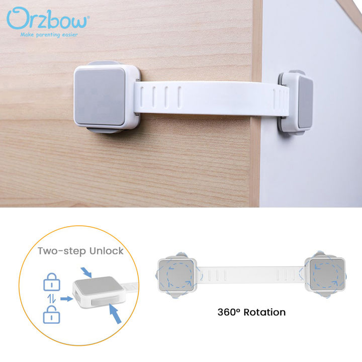 Orzbow Child Protection Lock Adjustable Baby Safety Cabinet Door Lock ...