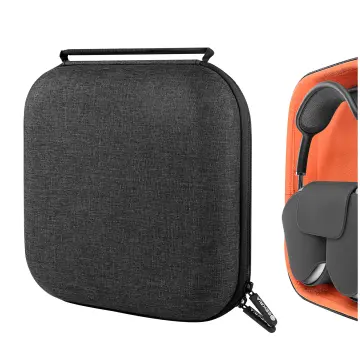 Hard Case for New AirPods Max, Travel Carrying Headphone Case with Silicone  Earpad Cover & Mesh Pocket, AirPods Max Protective Portable Storage Bag