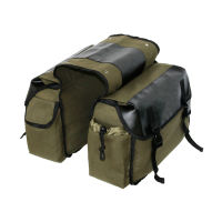 Large Capacity Upgraded Durable Canvas Bike Bicycle Rear Rack Pannier Trunk Saddle Bag with Multi Pockets