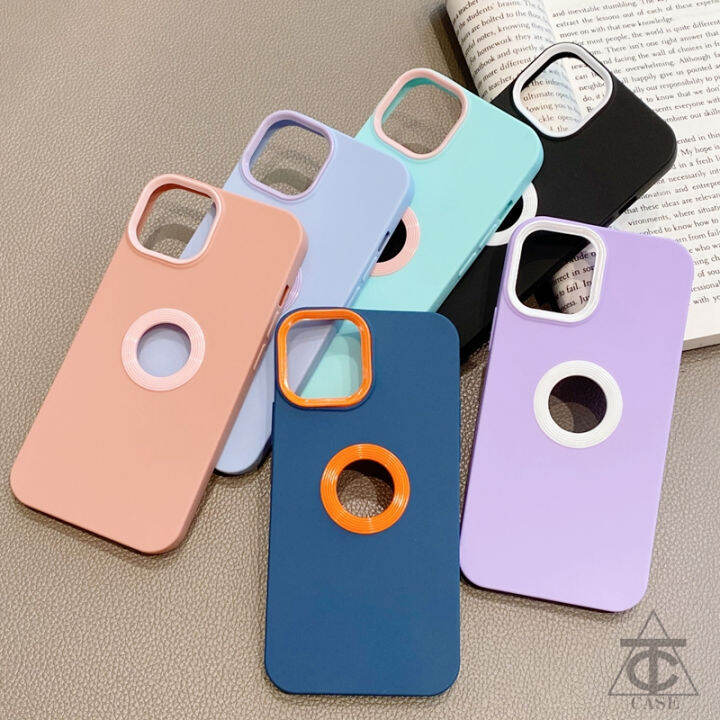 เคสโทรศัพท์-tpu-แบบนิ่มสำหรับ-iphone-เคสโทรศัพท์แฟชั่นมีรูกันกระแทกพร้อมโลโก้และรูสำหรับ-iphone-13-12-11-pro-max-xs-xr-x-8-7-plus-se-2020-6-6s-plus