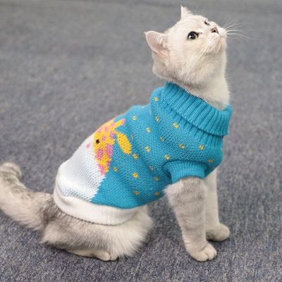 เสื้อเสื้อสเวตเตอร์แมวแฟชั่นฤดูหนาวเสื้อผ้าแมว Sphynx สำหรับเสื้อผ้าสำหรับวันคริสต์มาสเสื้อผ้าแมว Kedi Katten Pullover เสื้อผ้าสำหรับ Gatos