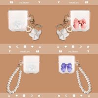 【Discount】 Bow &amp; Pearl Bracelet for QCY T12S Soft Earphone Case Cover