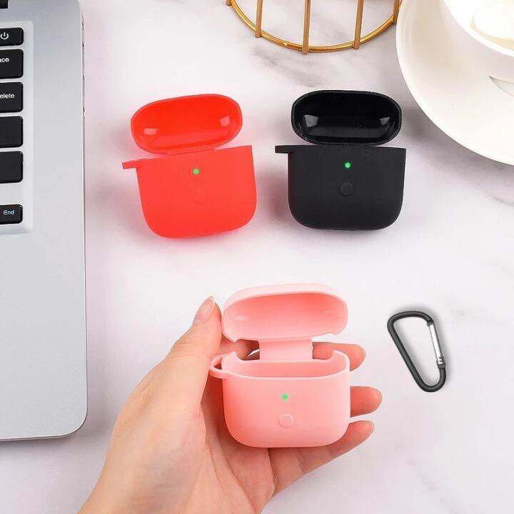 silicone-headphone-case-for-xiaomi-redmi-buds-3-earphone-protective-shell-cover-for-xiaomi-redmi-buds3-accessories-with-hook-wireless-earbud-cases