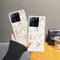 เคสสมาร์ทโฟนสำหรับ Xiaomi 13T Pro Mi 13TPro 13TPro 13Ultra 13Lite 13Pro 5G 2023ใหม่แฟชั่นโรแมนติกดอกไม้เล็กสดใสใสเคส TPU นุ่มป้องกันฝาหลัง