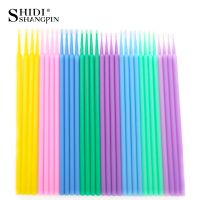 ✣❧✙ 100 PCS Disposable Make Up Eyelashes Mini Individual lashes Applicators Mascara Brush Lash Extensions Cotton Swab makup tools