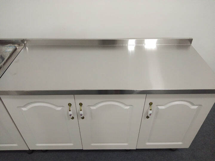 Du Qin Stainless Steel Kitchen 3 Doors Table Top Kitchen