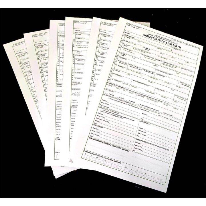 Blank Birth Certificate Form | Lazada PH