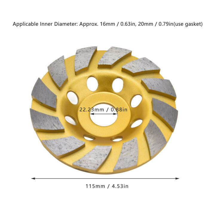 Diamond Segments Disc, Dry or Wet Smooth Uneven Surface Powerful Turbo