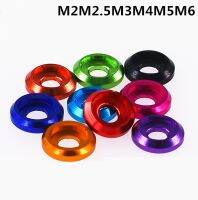 5Pcs M2 M2.5 M3 M4 M5 M6 Colorful Cup Head Washer Aluminum 6061 Cap Head Gasket for RC Model DIY Parts Nails  Screws Fasteners