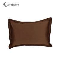 LOFTYSOFT ปลอกหมอน Cotton Silk 550 เส้นด้าย Charisma Collection - Choco Brown