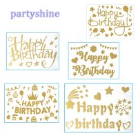 Golden Balloon Sticker Various Holiday Birthday Party Decor Valentine 39;s Day Wedding Event Party Happy Birthday Gifts