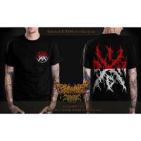 HITAM Original Original Logo 2 black Ts Metal T-Shirt viral gaul black Shirt premium Cool Latest by Indonesia Death Metal plus Bonus