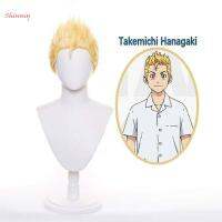 SHINNIY Takemichi Hanagaki Rindo Haitani Cosplay พร็อพสำหรับคอสเพลย์สีดำ Hinata Tacibana Tacibana Takyo หมวกวิกผมเส้นใยสังเคราะห์ผมวิกบุรุษ