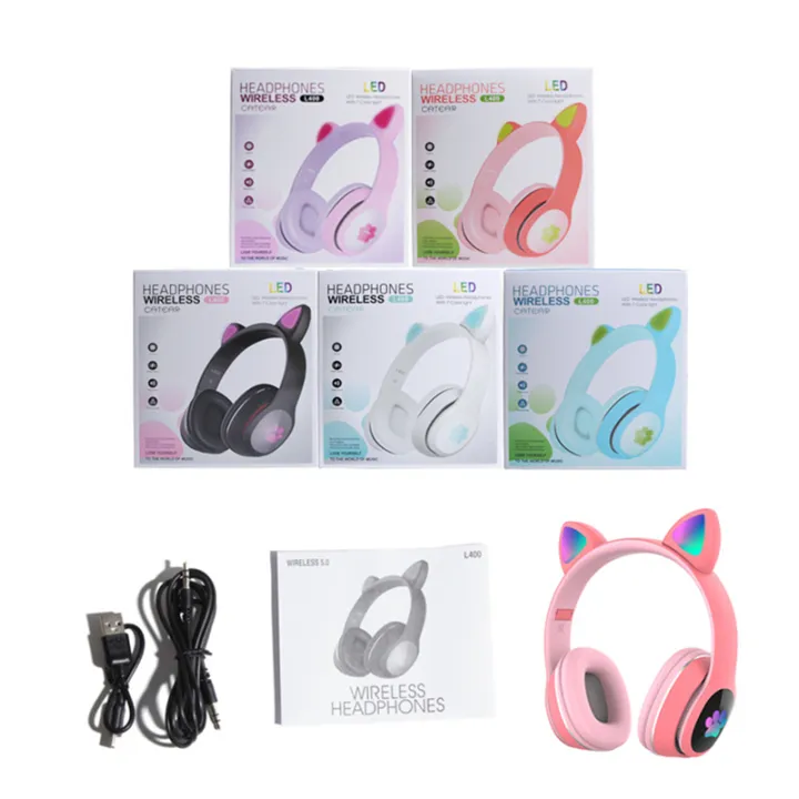 led-cute-cat-ears-wireless-headphones-bluetooth-5-0-gaming-headset-colorful-bluetooth-headset-with-mic-best-gift-for-kids-s