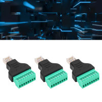 สกรู RJ45ตัวแปลงขั้วต่อเหมาะกับ RJ45ตัวเชื่อมอะแดปเตอร์3ชิ้นสำหรับ DVR