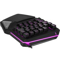 DELUX T9PRo One-Handed MeChanical Wireless Keyboard Is Specially Designed For Gaming 7-Color LED Backlight Adjustable