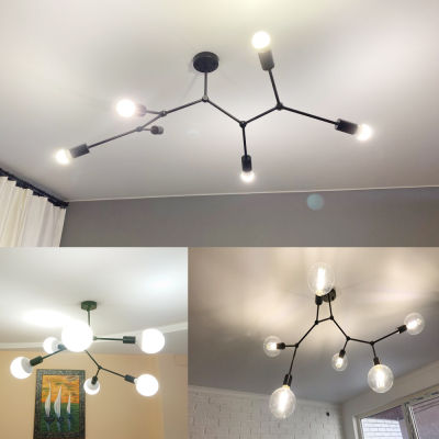 Molecule Led Ceiling Chandelier Lighting Home Illumination Ceiling Lamp Bedroom Pendant Chandeliers Creative Home Light Fixture