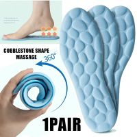 Sports Insoles Damping Ergonomic Design Breathable Sweat wicking Insole Foot Cobblestone Massage Cushioning Size 35 46