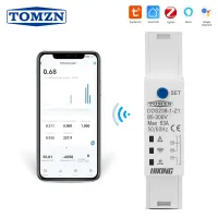 1-63A สามารถปรับ1-63A แบบปรับได้ Zigbee แบบ Zigtuya 63A 18มม. ตัวจับเวลาเครื่องวัดพลังงานสองทิศทางอัจฉริยะมิเตอร์ Kwh ตรวจสอบพลังงานพร้อมการป้องกันแรงดันไฟฟ้า