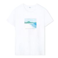 AIIZ (เอ ทู แซด) - เสื้อยืดคอกลมผู้หญิง พิมพ์ลายกราฟิก Womens Beach Graphic T-Shirts