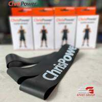 ChrisPower Super Band  100cmx5cm สีน้ำดำ ยางยืดออกกำลังกาย ยางยืดบริหารกล้ามเนื้อ